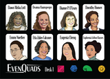 EvenQuads Stickers: Notable Women in Math