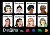 EvenQuads Stickers: Notable Women in Math
