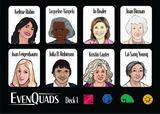 EvenQuads Stickers: Notable Women in Math
