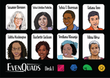 EvenQuads Stickers: Notable Women in Math