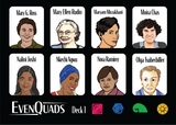 EvenQuads Stickers: Notable Women in Math