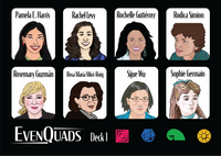 EvenQuads Stickers: Notable Women in Math