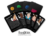EvenQuads Deck 1: Notable Women in Math Playing Cards